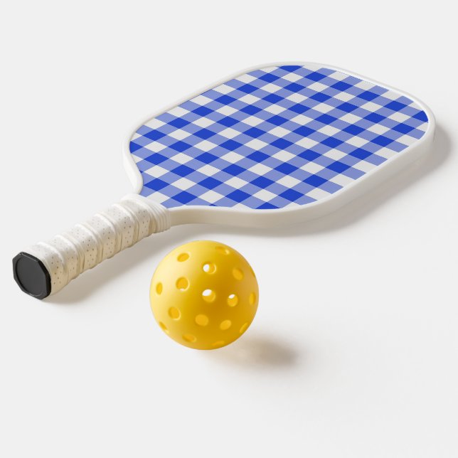 Blue Gingham Pickleball Schläger (Ablage2  )