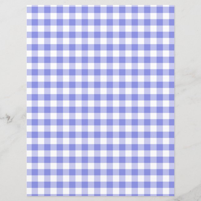 Blue Gingham Scrapbook Papers (Vorderseite)