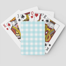 Blue Gingham Spielkarten