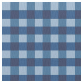 Blue Gingham Stoff