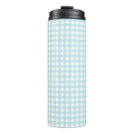 Blue Gingham Thermosbecher