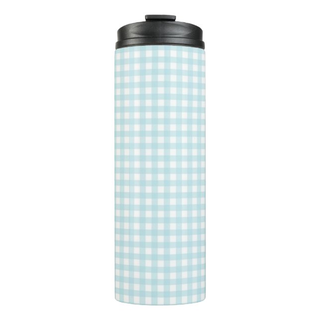 Blue Gingham Thermosbecher (Vorderseite)
