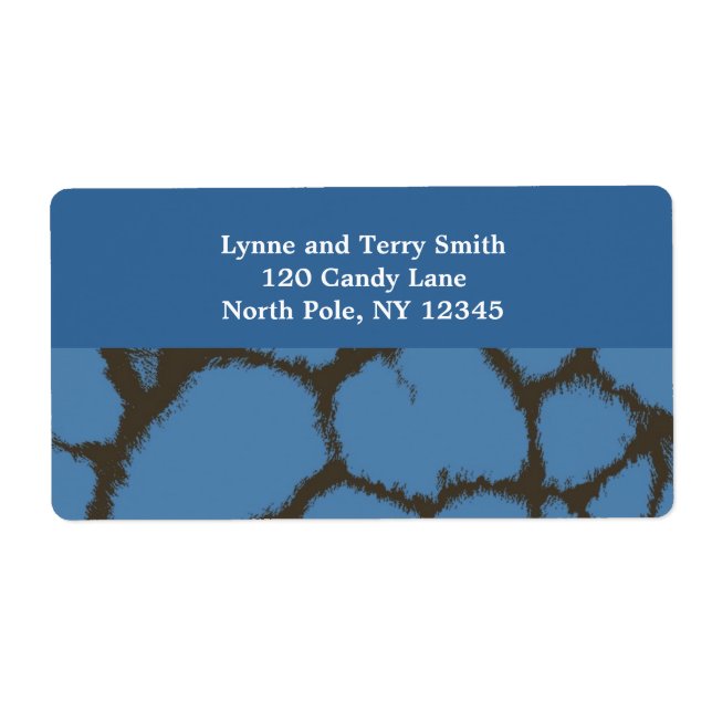 Blue Giraffe Fur Muster (Vorne)