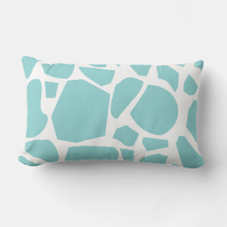 Blue Giraffe Print Lendenkissen