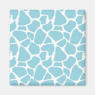 Blue Giraffe Print Magnete Magnet