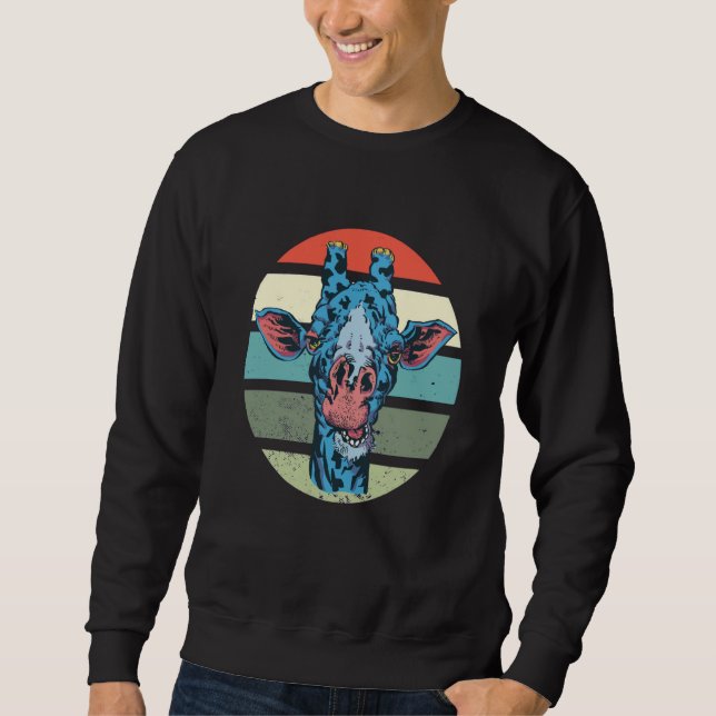 Blue Giraffe Sweatshirt (Vorderseite)