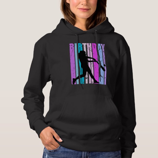 Blue Girls Softball Baseball Womens Grandaughter C Hoodie (Vorderseite)