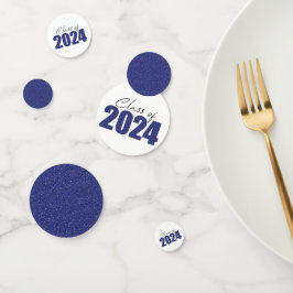 Blue Glitzer Class 2024 Konfetti