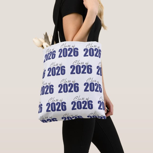 Blue Glitzer Class 2026 Tasche (Von Nahem)