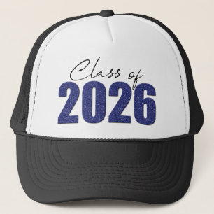 Blue Glitzer Class 2026 Truckerkappe