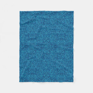 Blue Glitzer Fleece Blanket