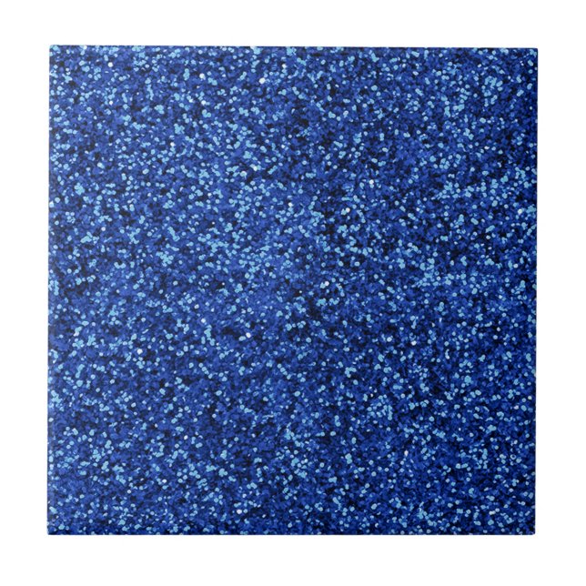Blue Glitzer Fliese (Vorderseite)
