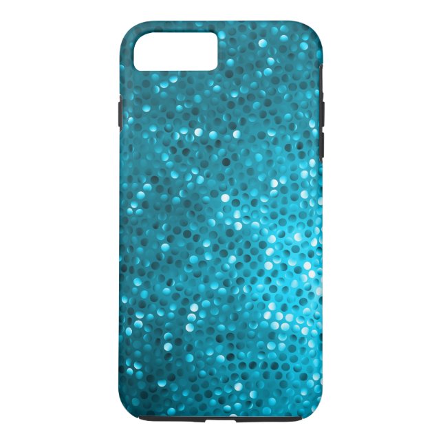Blue Glitzer & Glitzern Case-Mate iPhone Hülle (Rückseite)