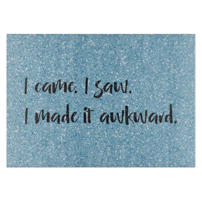 Blue Glitzer I machte es zu einem geeigneten Schne Schneidebrett (Vorderseite)