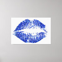 Blue Glitzer Lips #2