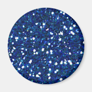 Blue Glitzer Magnet