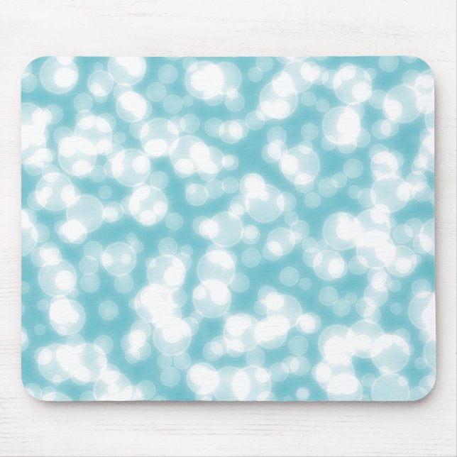 Blue Glitzer Personalize Mousepad (Vorne)