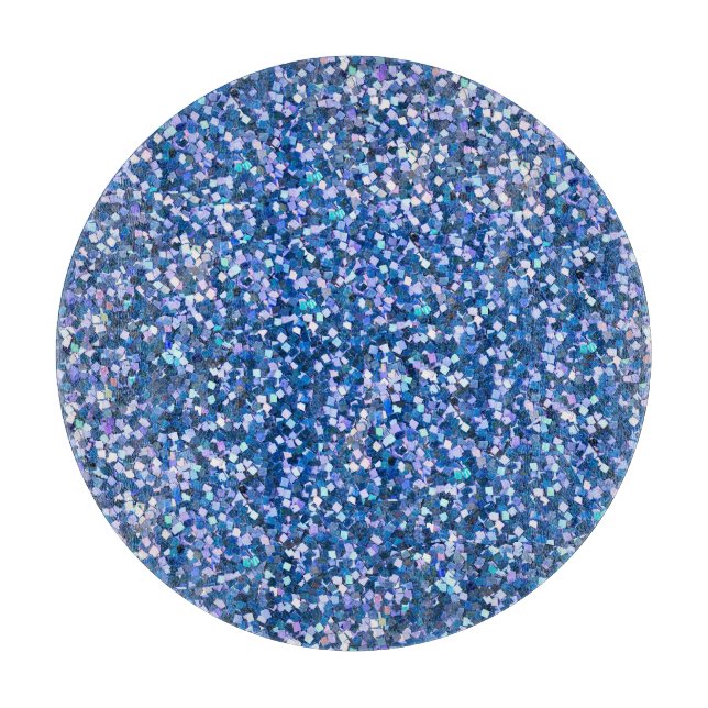 Blue Glitzer: Shiny Abstrakt Background Schneidebrett (Vorderseite)