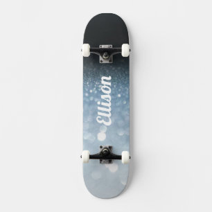 Blue Glitzer Skateboard