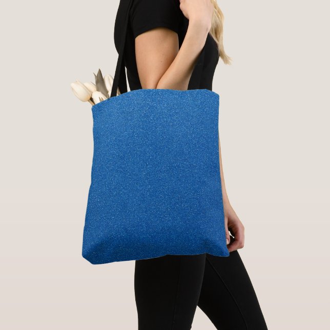 Blue Glitzer, Sparkle, Glitzer Hintergrund Tasche (Von Nahem)