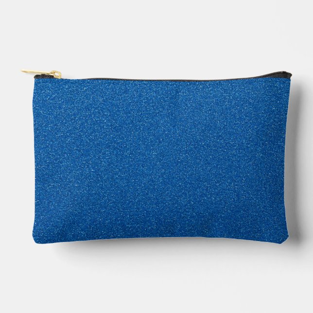 Blue Glitzer, Sparkle, Glitzer Hintergrund Zubehörtasche (Vorderseite)