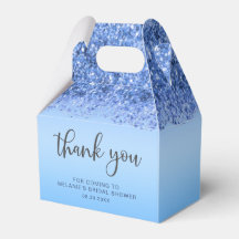 Blue Glitzer Sparkle Vielen Dank für Ihr Interesse