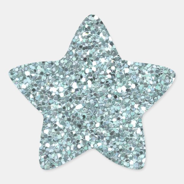 Blue Glitzer Sticker (Vorderseite)