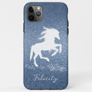 Blue Glitzer Unicorn Case-Mate iPhone Hülle
