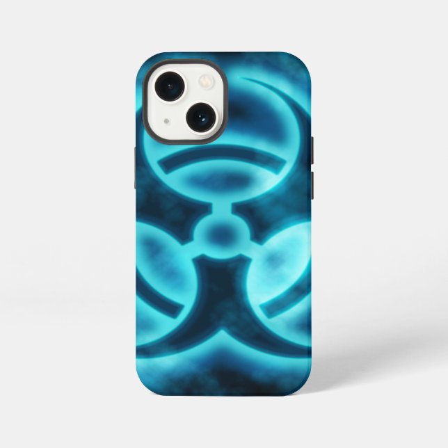 Blue Glo Biogefährdung iPhone Case Hülle (Rückseite)