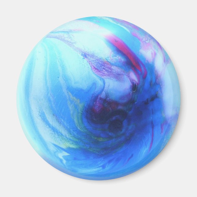 Blue Globe Magnet (Vorne)