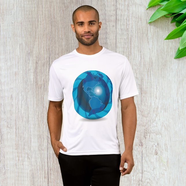 Blue Globe Mens Active T-Shirt (Von Creator hochgeladen)