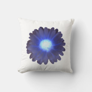 Blue Glow Marigold Pillow Kissen
