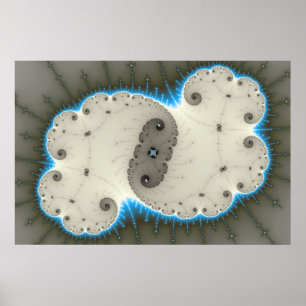 Blue Glow - Poster fracturé