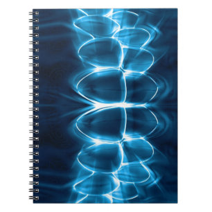 Blue Glowing Teeth Bite Dentist Notebook Notizblock