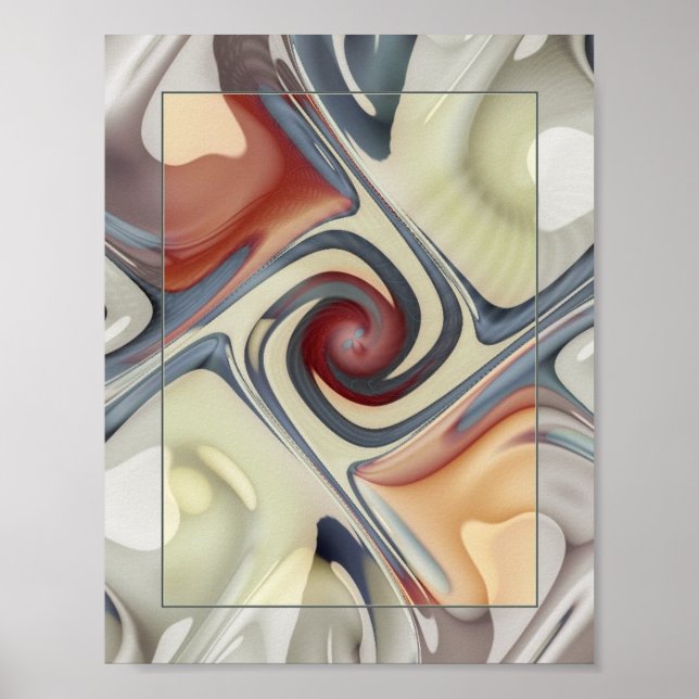 Blue Gnarly Poster (Vorne)