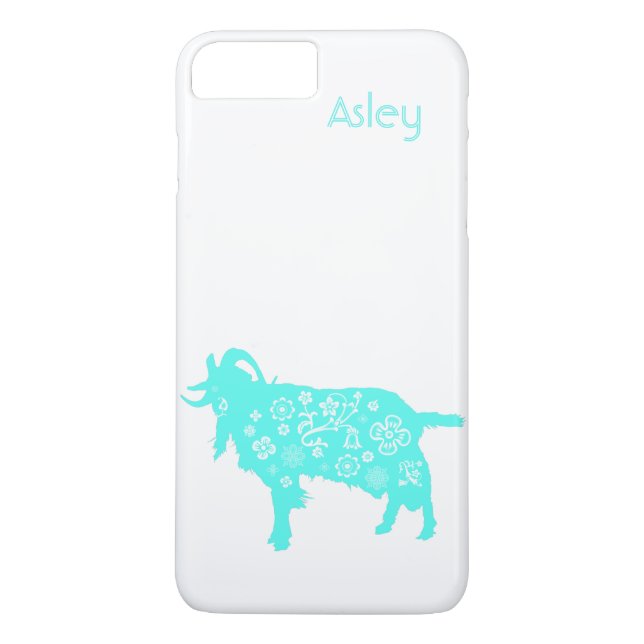 Blue Goat Chinese Zodiac personalisierter Fall Case-Mate iPhone Hülle (Rückseite)