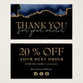 Blue Gold Age danke Ihnen Discount Card