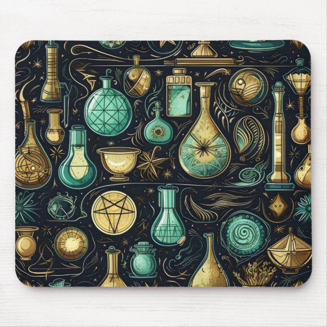Blue Gold Alchemy Mousepad (Vorne)