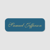 Blue Gold Beruflich Trendy Minimalistisch Name