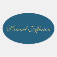Blue Gold Beruflich Trendy Minimalistisch Name