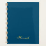 Blue Gold Beruflich Trendy Minimalistisch Name Planer<br><div class="desc">Erleben Sie dieses moderne,  elegante Design. Diese Vorlage kann an alle beruflichen Beruf angepasst werden.</div>