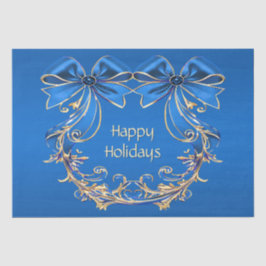 Blue Gold Blume Urlaub Seidenpapier