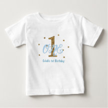 Blue & Gold Boys 1. Geburtstag Party kundenspezifi
