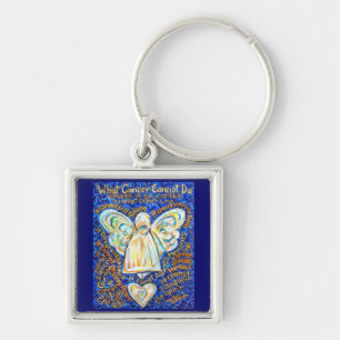 Blue + Gold Cancer können Art Key Kette nicht ange Schlüsselanhänger