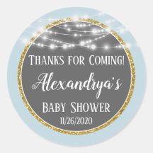 Blue Gold Danke, dass Sie Baby Duwer Fevor Tags be