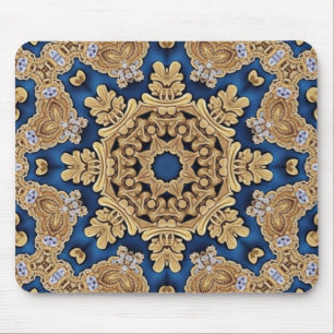 Blue Gold Decorative Mousepad