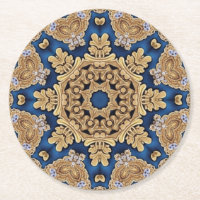 Blue Gold Decorative Paper Untersetzer