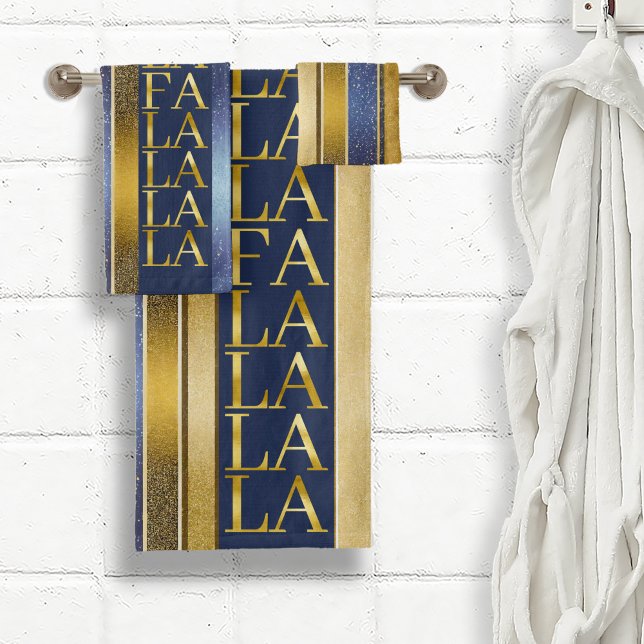 Blue Gold Fa Noël La La Motif#27 ID1009 (Créateur téléchargé)