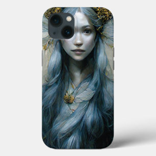 Blue Gold Fairy Imaginaire Art Coque-Mate coque ip