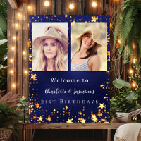 Blue Gold Foto Stars 2 Personen Geburtshilfe
